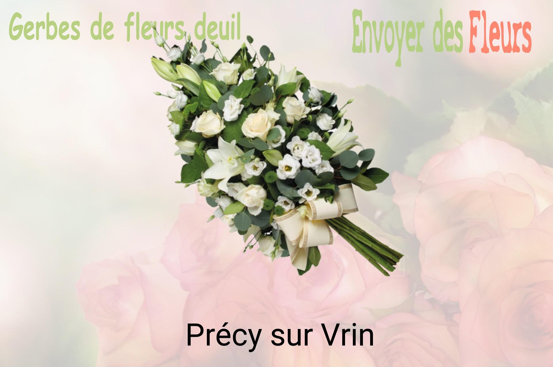 Gerbe de fleurs de deuil livrée à Précy-sur-Vrin